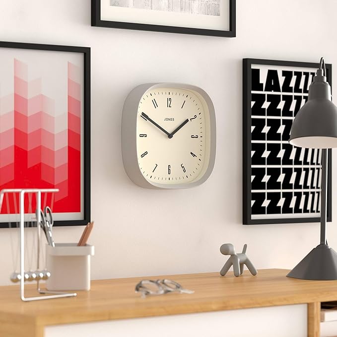 JONES CLOCKS® Marvel wall Clock | Modern Retro Rounded Square Clock | 10 inch | - Image 5