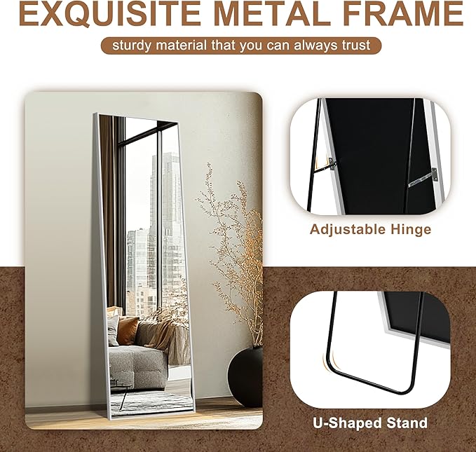 Delma Full Length Mirror, Large Floor Mirror - Image 5