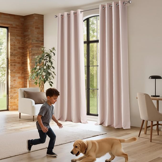 NICETOWN 100% Blackout Window Curtain Panels 84" Long, 2 Pieces, 52 inches Wide - Image 7