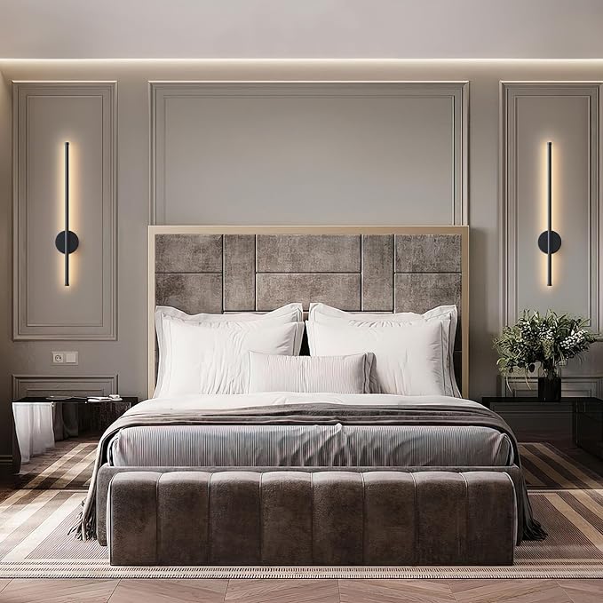 Battery Operated Modern Wall Sconces, Dimmable Wireless Wall Light Set of Two - Image 9
