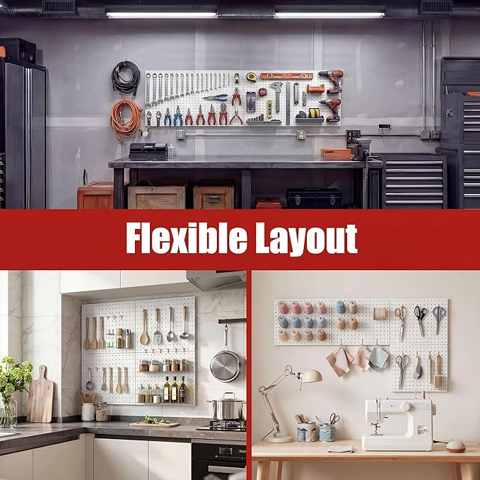 4 Pack Metal Pegboard Panels - Image 7