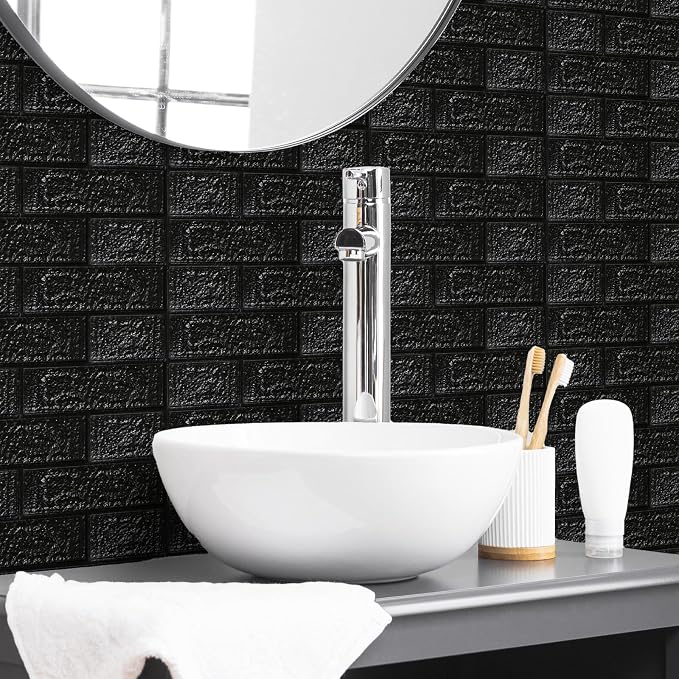 10PCS 3D Wall Panels Peel and Stick Foam, Self-Adhesive Decorative 3D Brick - Image 2