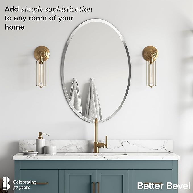Better Bevel Frameless Oval Mirror - Image 2