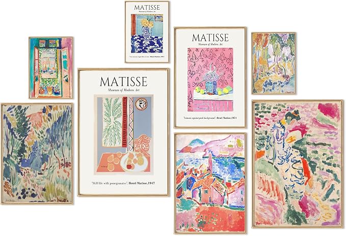 uniro Matisse Wall Art Prints, Matisse Eclectic Wall Decor, Henri Matisse by uniro
