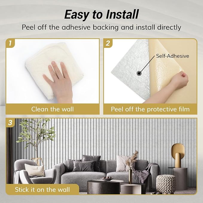 TONOR Dual-Layer Thickened Acoustic Wall Panels Self Adhesive, 8 pack - Image 5