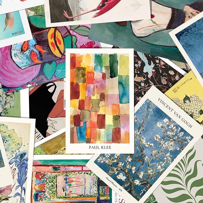 KBKBART 40 Pcs Vintage Wall Collage Kit Maximalist Paintings Art Prints Vintage - Image 3