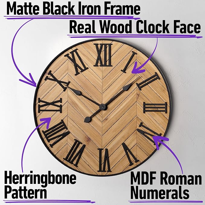 Large Wall Clock 24" Round - Image 2