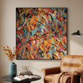 Large Framed Colorful Abstract Wall Art by Cuspin