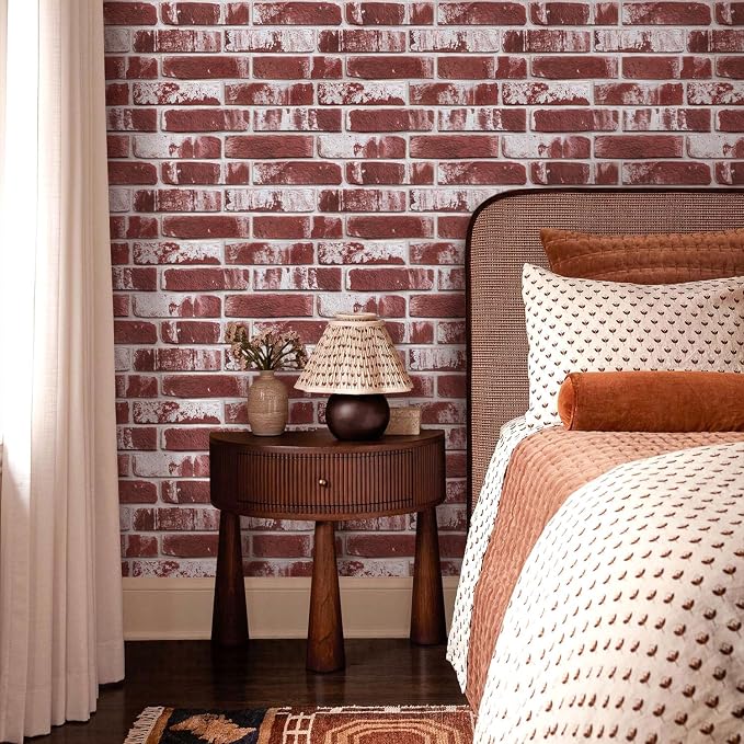 Commomy 3D Peel and Stick Brick, Ultralight Thin PVC Faux Brick Wall Panels - Image 7