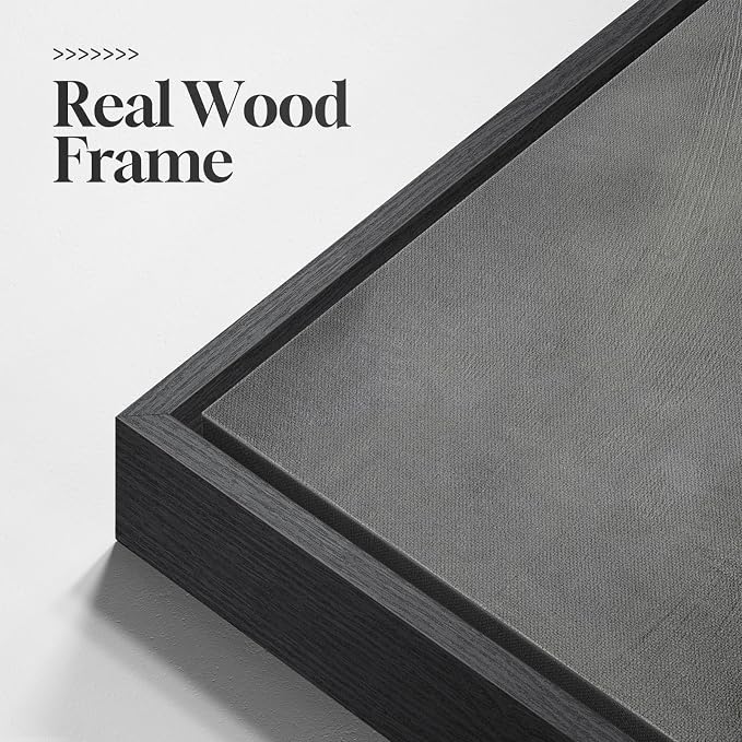 Framed Black and White Abstract Wall Art - Image 5