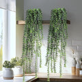 Artificial Hanging Plant 2 Pcs Faux Plant Ivy Vine Faux Eucalyptus Vines Fake by Yarmare