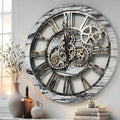 ImprovingLife The Gears Clock The Original Real Moving Gear Wall Clock Vintage by THEGEARSCLOCK