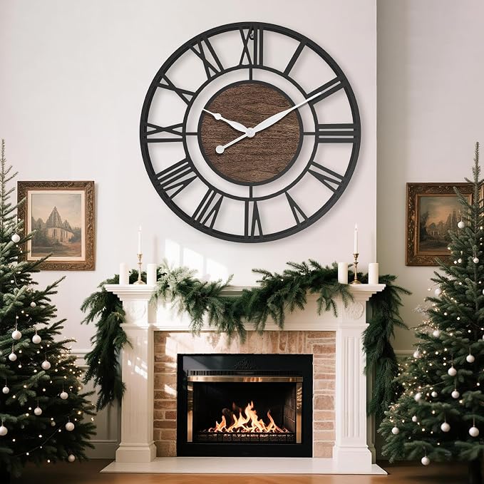 24 Inch Modern Decorative Metal Wall Clock - Image 4