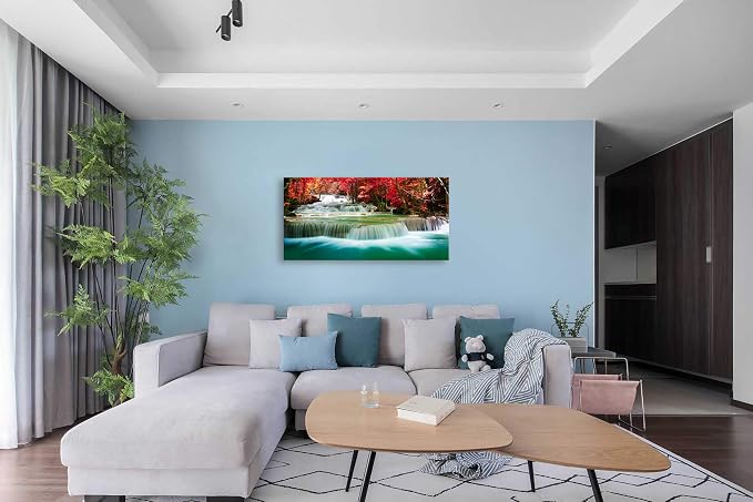Cao Gen Decor Art-S05150 Wall Art 1 Pieces Waterfall Canvas Print Landscape - Image 5