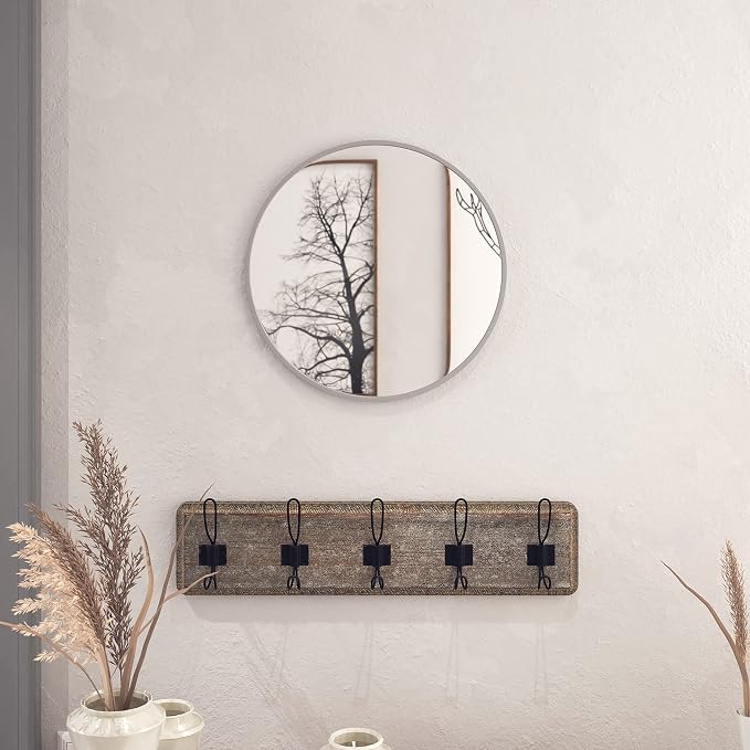 HBCY Creations Small Round Mirror, Living Room and More, Modern Minimalist - Image 2