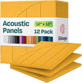 Acoustic Panels 12-Pack Soundproof Wall Panels 12"x12"x0.4" Decorative Sound by EkkogoAcousticPanels