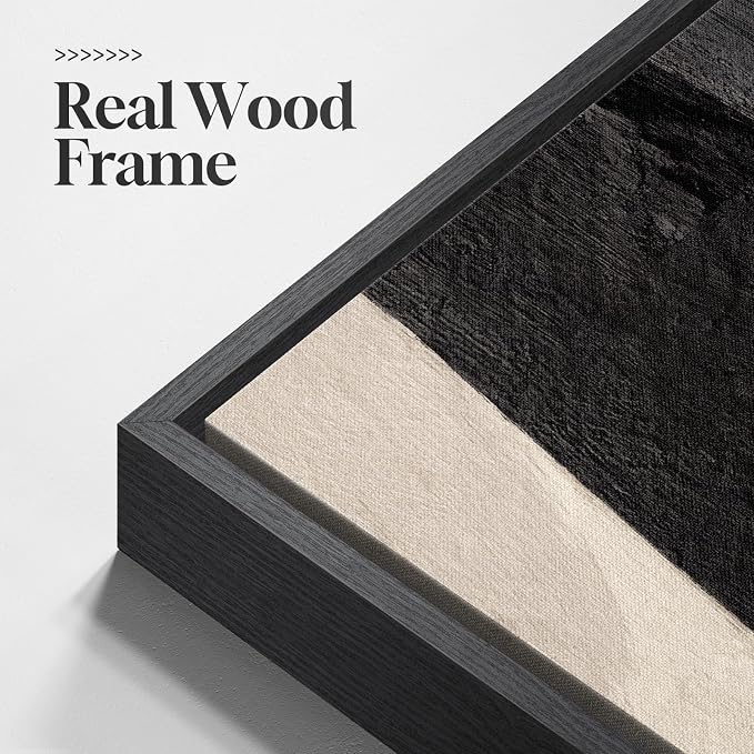 Long Narrow Framed Neutral Abstract Vertical Wall Art - Image 6