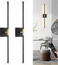 Morauroral 30 Inch Battery Operated Wall Sconces Set of Two, Dimmable Wall by Morauroral