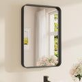 TETOTE 16 x 24 Inch Black Frame Mirror, Bathroom Vanity Mirror by TETOTE