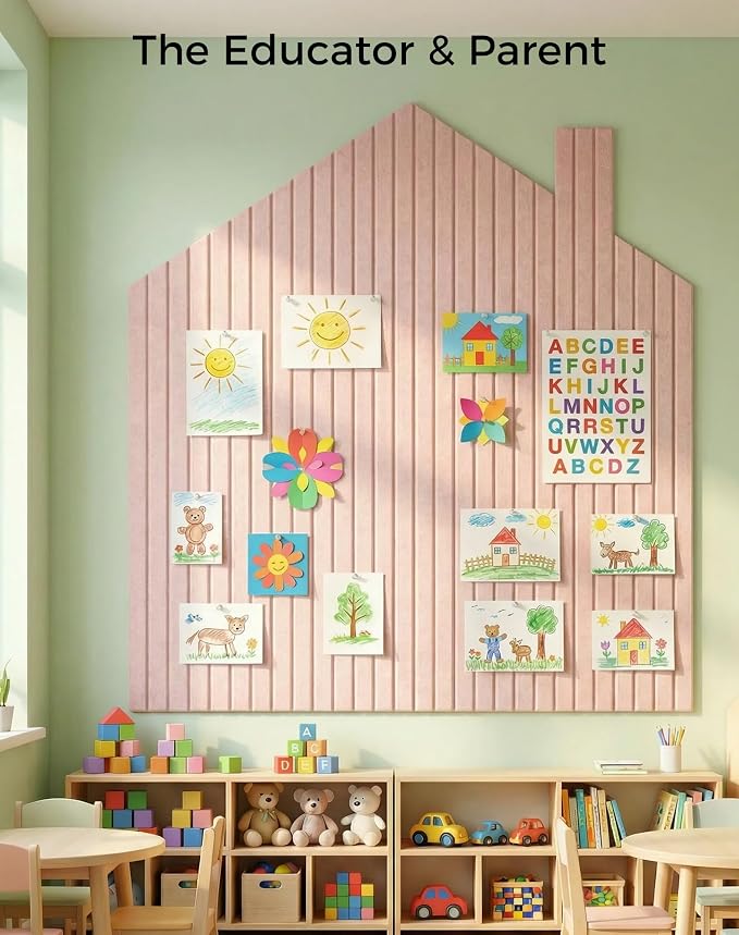 Aothia 12-Pack Felt Bulletin Board Tiles 48"x36", Modular Pin Board - Image 8