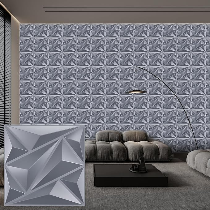 Heikki 30 Pack 3D Wall Panel for Interior Wall Décor, PVC Flower Textured Wall by YourBestChoices