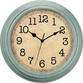 12 Inch Wall Clock, Silent Non-Ticking Decorative Battery Operated Easy to Read by HYLANDA
