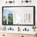 Large Bathroom Mirror, 60 x 36 Inch Rectangular Wall Mirror 0.6" Thickened Deep by WelcometoCIVENO