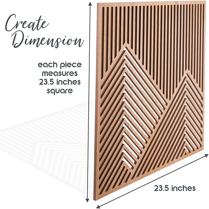 SnugLife 2 Pcs Wood Mountain Wall Art - Image 3