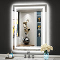 24x32 LED Bathroom Mirror with Lights, Backlit and Front Lit Anti-Fog Lighted by Awandee