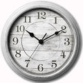 Wall Clock, 9 Inch Silent Wall Clocks Battery Operated, Decorative Clocks by HYLANDA