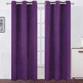 LEMOMO Purple Thermal Blackout Curtains/38 x 84 Inch/Set of 2 Panels Room by Lemomo