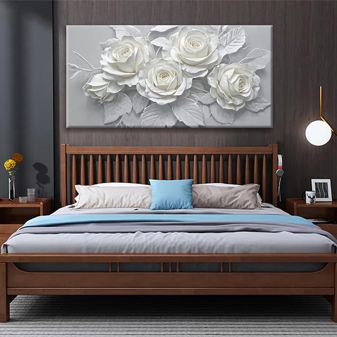Suconvng Large Wall Art For Living Room Floral Canvas Art Wall Decorations - Image 3