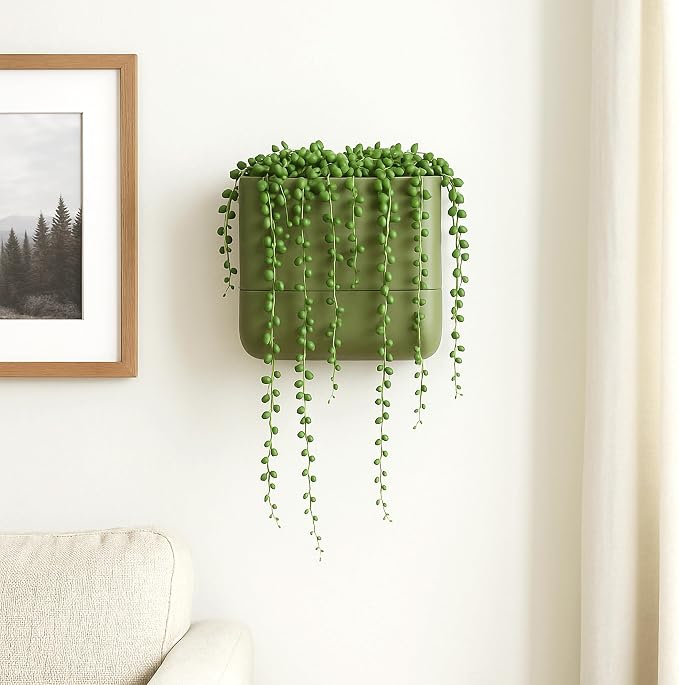 Phoenix Vine 6.5 Inch Wall Mounted Self-Watering Planter Pot - Image 6