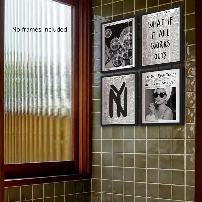 NaZaUK Trendy Preppy New Yorkers Poster Decor, Funky Aesthetic Wall Art Prints - Image 6