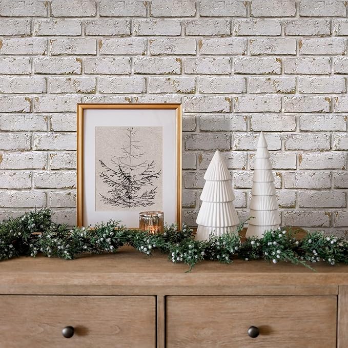 3D Peel and Stick Faux Brick Wall Panels 11.8" x 11.8" 10-Pack, Small - Image 7