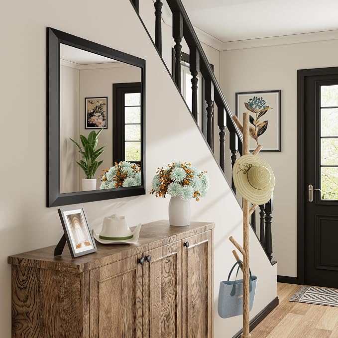 Briivue 60x30 Inch Black Bathroom Mirror - Image 9