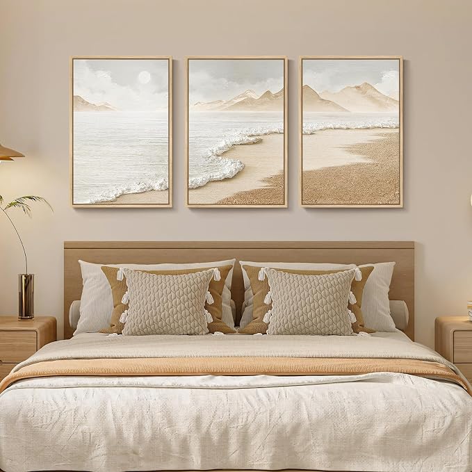 Framed Boho Beach Coastal Wall Art - Image 7
