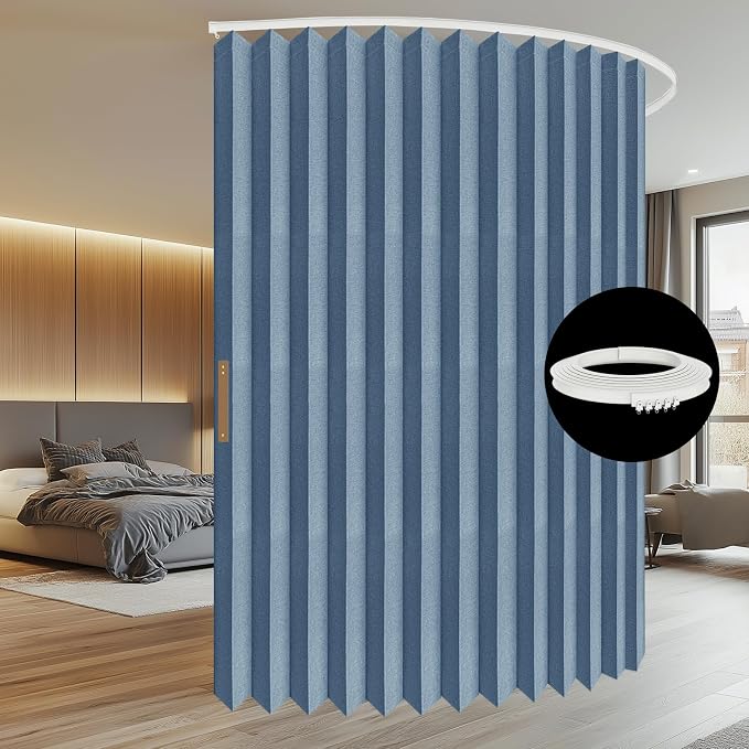Room Divider Curtain Sets with Flexible Ceiling Track, Privacy Soundproof - Image 7