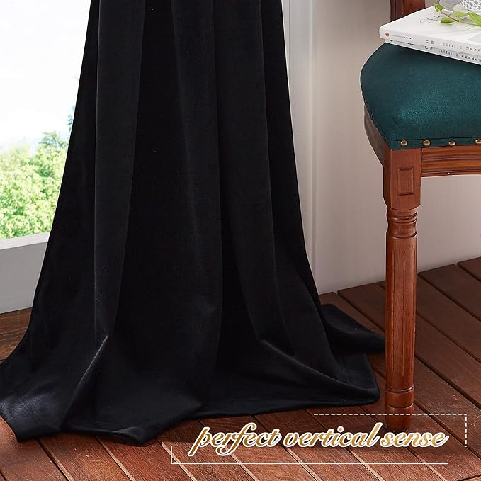 NICETOWN Insulated Black Out Velvet Curtains - Image 7
