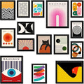 LANCHI95 15 PCS Boho Wall Decor– Mid Century Modern Wall Art Boho Posters by LANCHI95