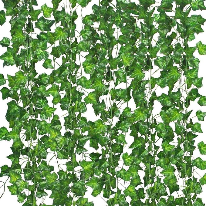 Comtelek Fake Vines for Room Decor 96PCS Artificial Ivy Garland by Comtelek