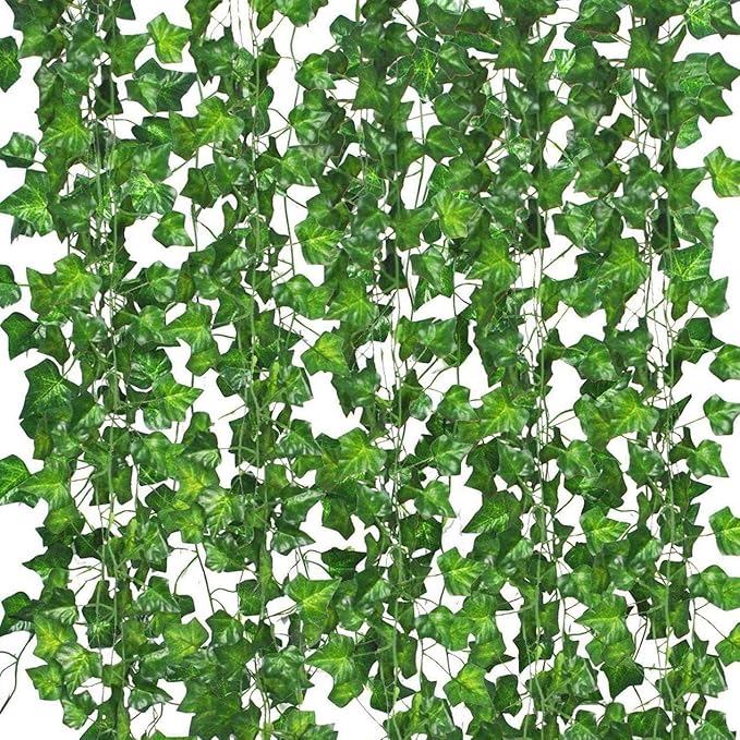 Comtelek 168 FT Artificial Ivy 24 Pack Ivy Vine Garland Ivy Leaves Greenery by Comtelek