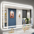 60x36 LED Bathroom Mirror with Lights, Backlit and Front Lit Anti-Fog Lighted by Awandee