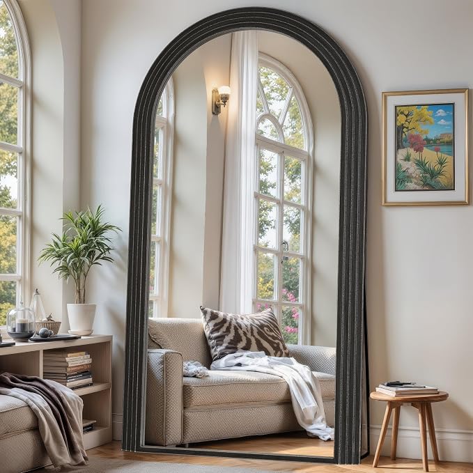 Antok Full Length Mirror 82"×44" Floor Mirror Standing Tall Mirror, Arched by AntokMirror