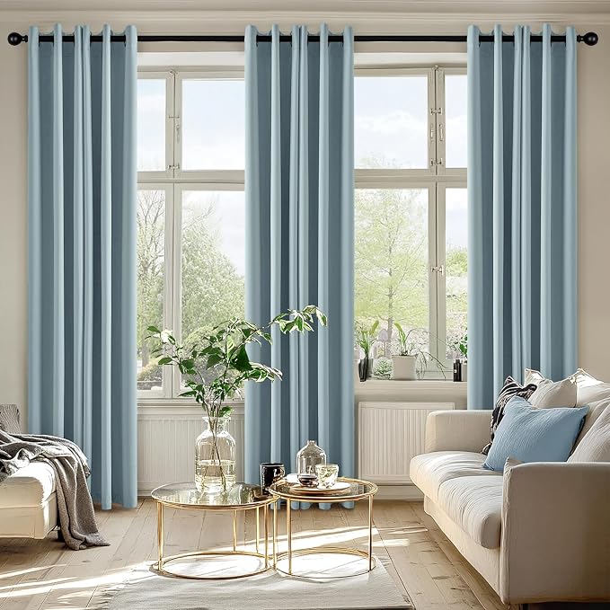 MIULEE Blackout Curtains for Bedroom Living Room 2 Panels, Thermal Insulated - Image 6