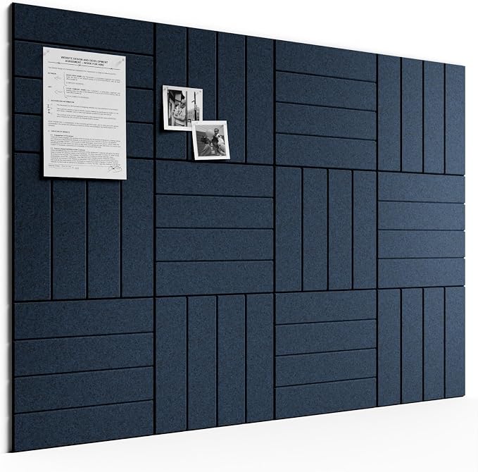 Bumusty Large Cork Board Alternative-48 x 36" Felt Bulletin Board Tiles by BUMUSTY
