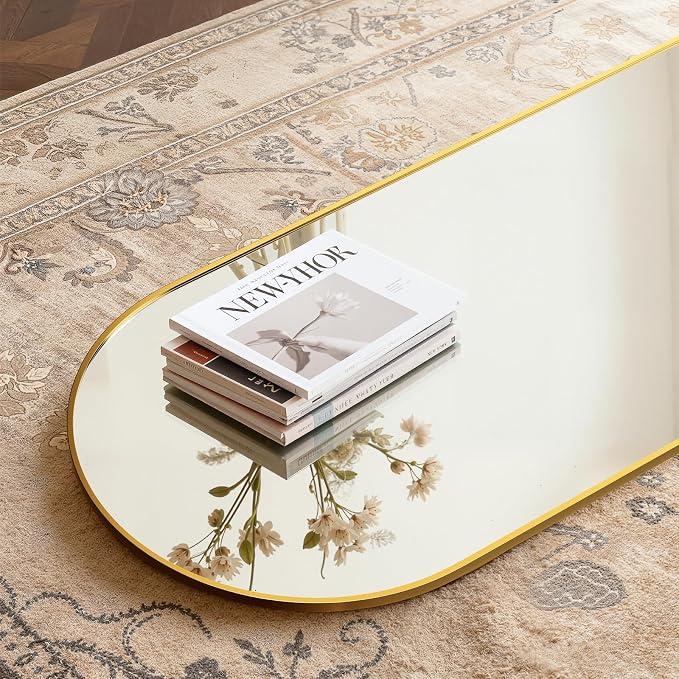 Simple Deluxe Arched Full Length Mirror, - Image 3