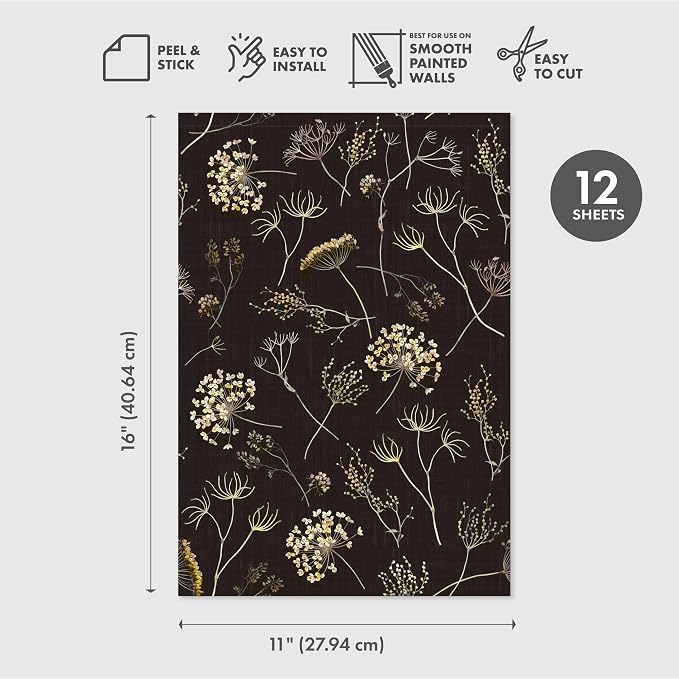 Main Street Peel and Stick Wallpaper Eco-Friendly Sheets 12 Pack, 11 X 16 Inch - Image 2