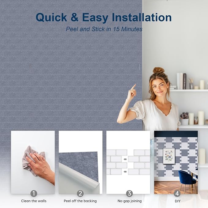 WoveN SounD Brick Acoustic Wall Panels Seamless Visual, High Density, Sound - Image 5