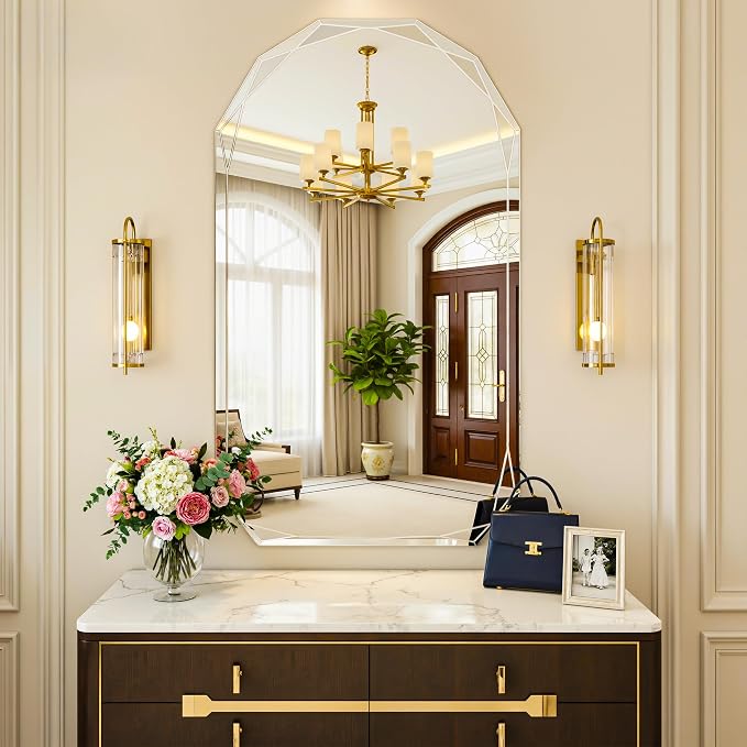 Suidia Bathroom Mirror, Frameless Bathroom Mirror - Image 8